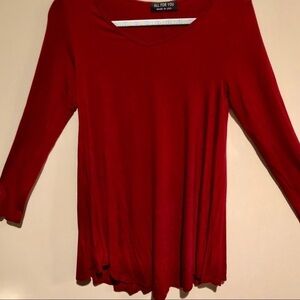 All for you Comfortable stretch, maroon shirt
